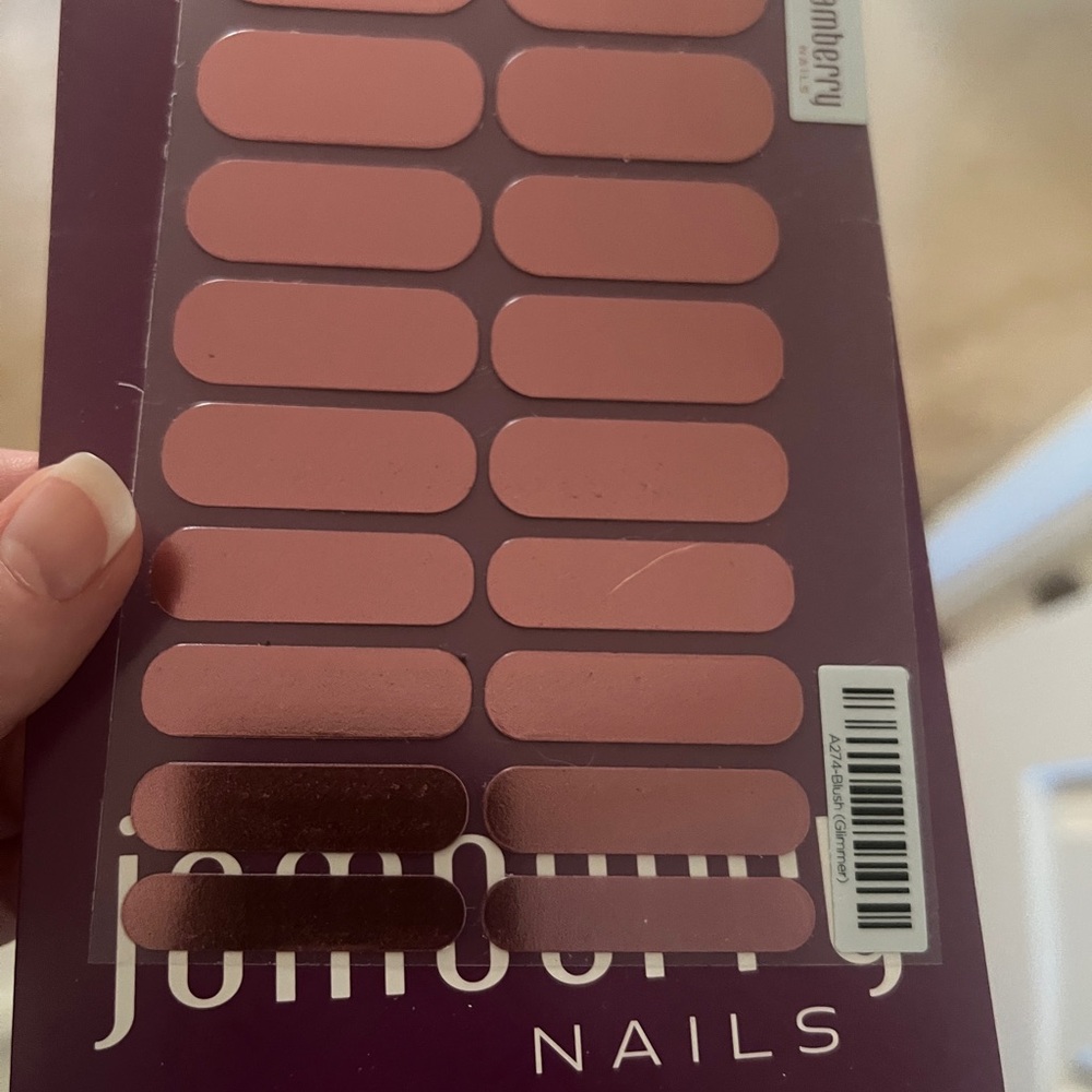 Jamberry Blush Glimmer Nail Wraps